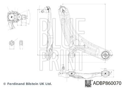 BRAT SUSPENSIE ROATA BLUE PRINT ADBP860070 1