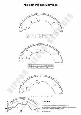 Комплект тормозных колодок NPS I350U03 для ISUZU D-MAX