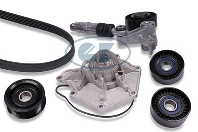 Vodní pumpa + klínový žebrový řemen GK K980272B