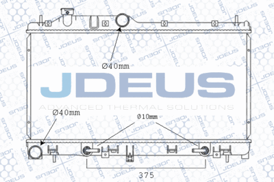 JDEUS M-026010A Крышка радиатора  для SUBARU XV (Субару Xв)