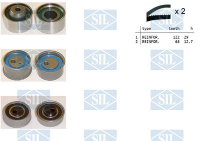 Комплект ремня ГРМ Saleri SIL TK1479 для MITSUBISHI SPACE