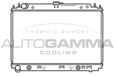 Радиатор, охлаждение двигателя AUTOGAMMA 105053 для NISSAN PATHFINDER