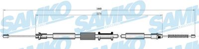 Тросик, cтояночный тормоз SAMKO C0342B для LANCIA Y