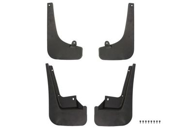 Spatlap Achter/Voor Links/Rechts (set 4 stuks.) past: BMW 7 F01, F02, F03, F04 06.08-12.15