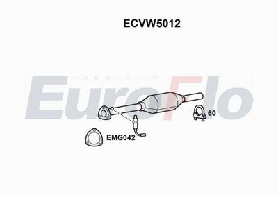 Katalizator EUROFLO ECVW5012