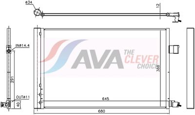 CONDENSATOR CLIMATIZARE AVA Clever Choice JE5090D 1