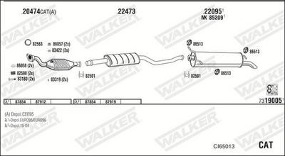 SISTEM DE ESAPAMENT WALKER CI65013