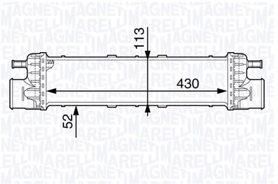 Интеркулер MAGNETI MARELLI 351319202520 для MERCEDES-BENZ S-CLASS