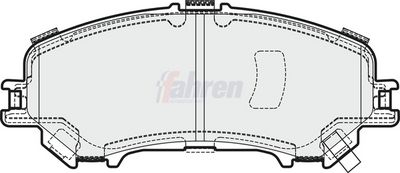 Fahren Brake Pad Set, disc brake FBP3673