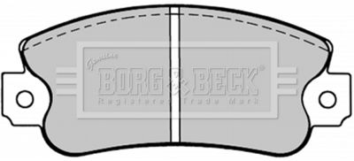 Комплект тормозных колодок, дисковый тормоз BORG & BECK BBP1093 для SEAT TERRA