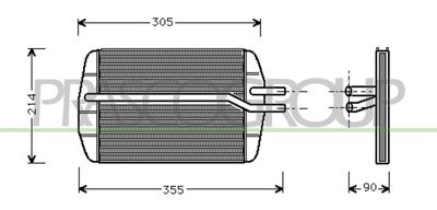 Теплообменник, отопление салона PRASCO FD006H001 для FORD PUMA