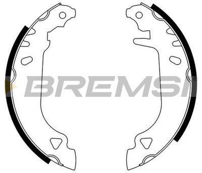 Комплект тормозных колодок BREMSI GF0168 для LANCIA Y