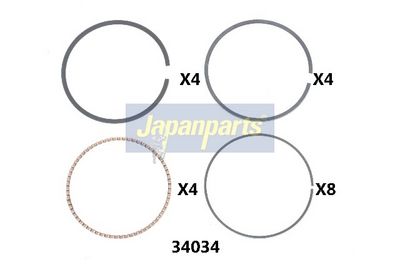 бутален пръстен (сегмент) JAPANPARTS RC34034