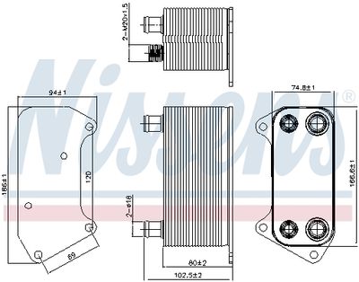 Radiator racire ulei, cutie de viteze automata NISSENS 90792