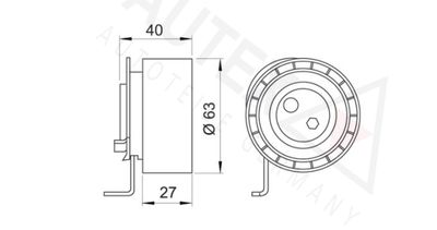ROLA INTINZATOR CUREA DISTRIBUTIE AUTEX 641075 1