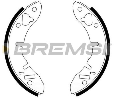Комплект тормозных колодок BREMSI GF0262 для DAF 33