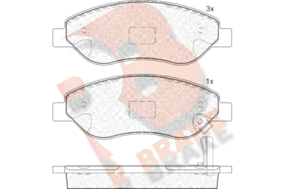 R BRAKE RB1850 Тормозные колодки и сигнализаторы для OPEL CORSA D (S07) 1.7 CDTI (L08, L68) R BRAKE RB1850 Тормозные колодки и сигнализаторы для OPEL CORSA D (S07) 1.7 CDTI (L08, L68)