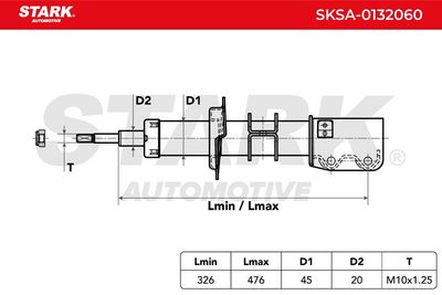 амортисьор STARK SKSA-0132060