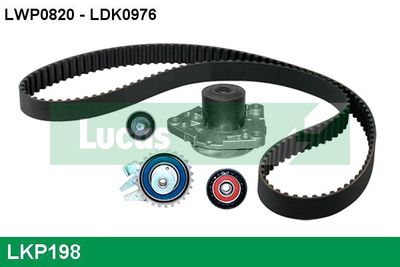 Pompa wodna + zestaw paska rozrządu LUCAS LKP198