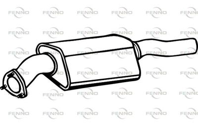 Filtr sadzy / filtr cząstek stałych, układ wydechowy FENNO 4F0131701BN