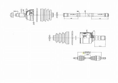 Приводной вал URW 10-09069 для SUBARU XV