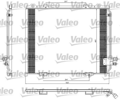 VALEO Condensor, airconditioning (817252)