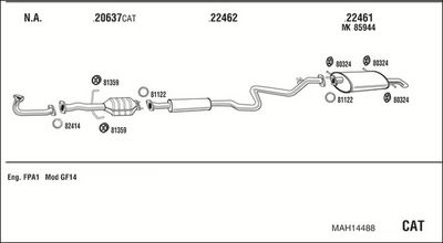 SISTEM DE ESAPAMENT WALKER MAH14488