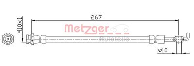 Brzdová hadice METZGER AUTOTEILE 4112230