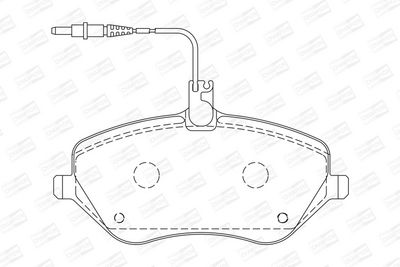BREMSBELAGSATZ SCHEIBENBREMSE CHAMPION 573131CH 1