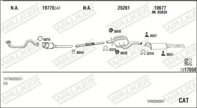 Изпускателна система WALKER VW25057