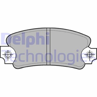 Комплект тормозных колодок, дисковый тормоз DELPHI LP99 для DACIA NOVA