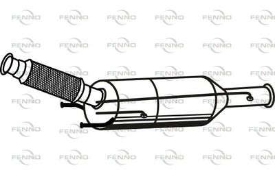 Filtr sadzy / filtr cząstek stałych, układ wydechowy FENNO P8807DPF