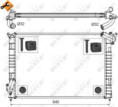 RADIATOR RACIRE MOTOR NRF 53808 4