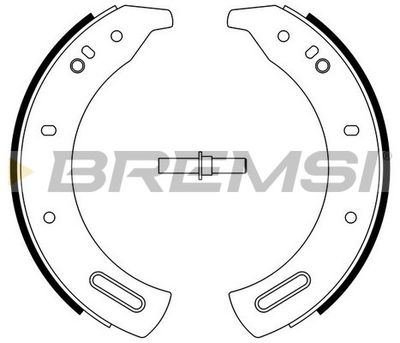 Комплект тормозных колодок BREMSI GF0432 для CARBODIES FL2