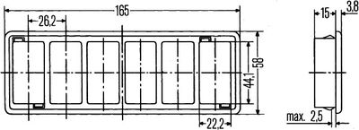 Uchycení spínače HELLA 8HG 713 626-001