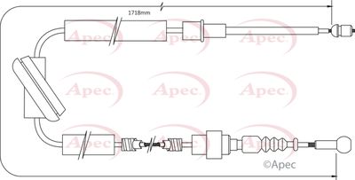 Cable Pull, parking brake APEC CAB1572