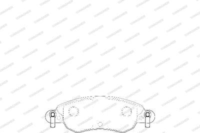 Комплект тормозных колодок, дисковый тормоз WAGNER WBP23276A для CITROËN C5