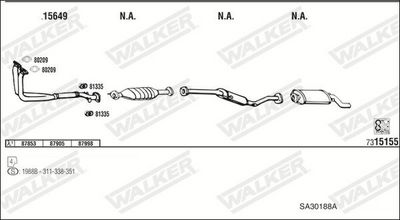 Изпускателна система WALKER SA30188A