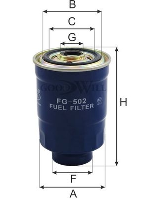 FG 502 GOODWILL Топливный фильтр