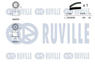 SET CUREA DE DISTRIBUTIE RUVILLE 550411 1