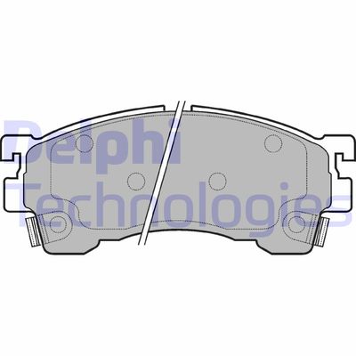Комплект тормозных колодок, дисковый тормоз DELPHI LP801 для FORD USA PROBE