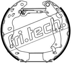 fri.tech. 16301 Ремкомплект барабанных колодок  для FIAT SEDICI (Фиат Седики)