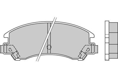 Комплект тормозных колодок, дисковый тормоз E.T.F. 12-0358 для SUZUKI SWIFT