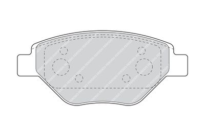 Brake Pad Set, disc brake FDB1409