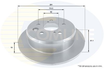 спирачен диск COMLINE ADC01157