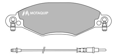 Комплект тормозных колодок, дисковый тормоз MOTAQUIP LVXL991 для CITROËN C5