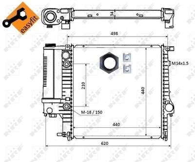 RADIATOR RACIRE MOTOR NRF 50565 3