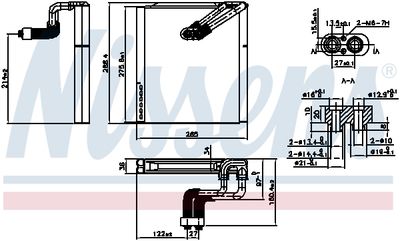 EVAPORATOR AER CONDITIONAT NISSENS 92375 6