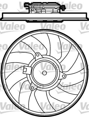VALEO 696030 Вентилятор системи охолодження двигуна для OPEL (Опель)
