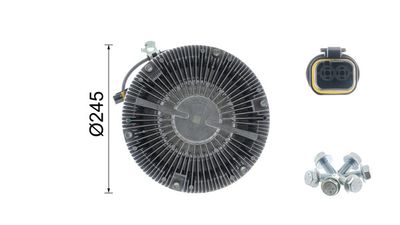 Spojka ventilátora chladenia MAHLE CFC 125 000P